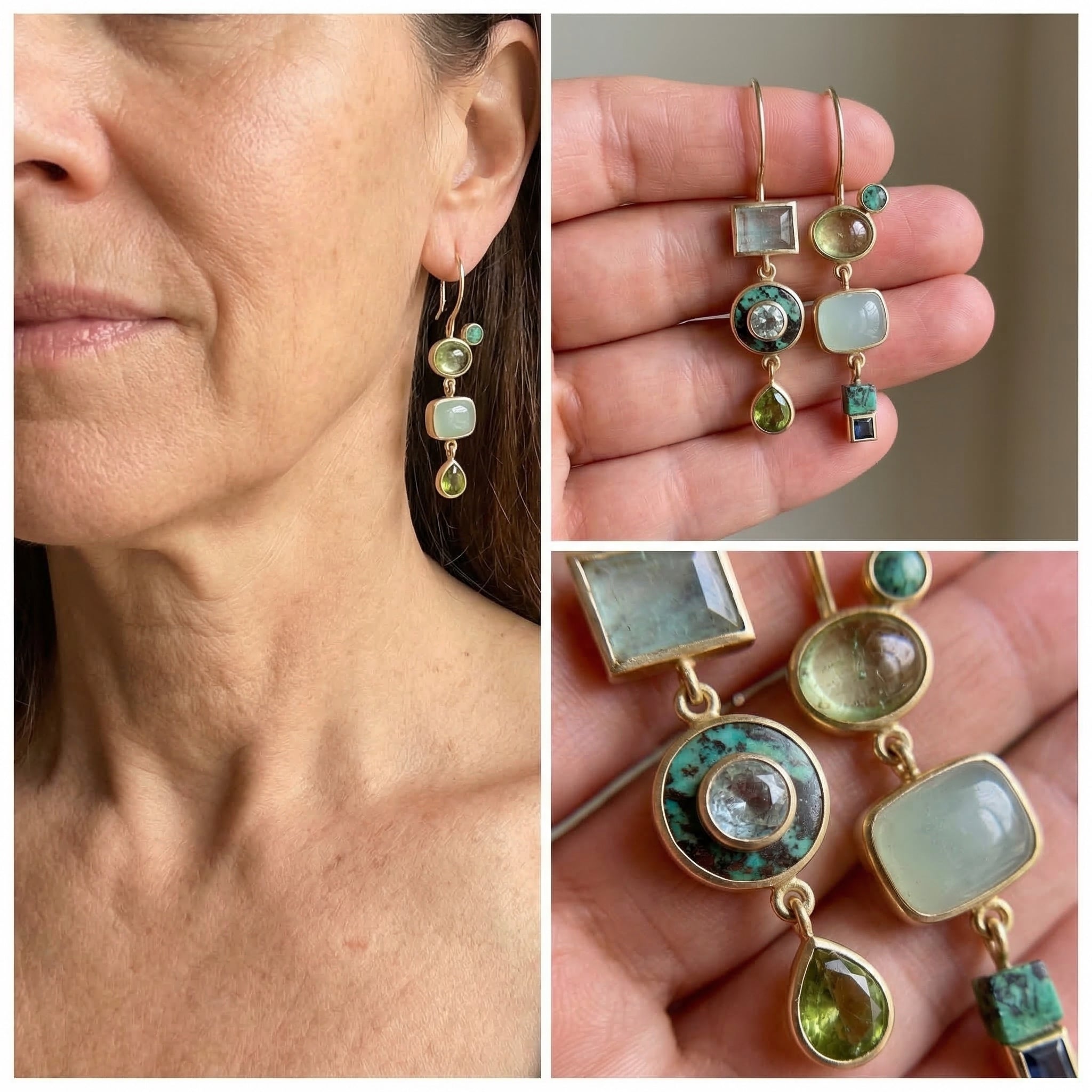 Green Vintage Earrings