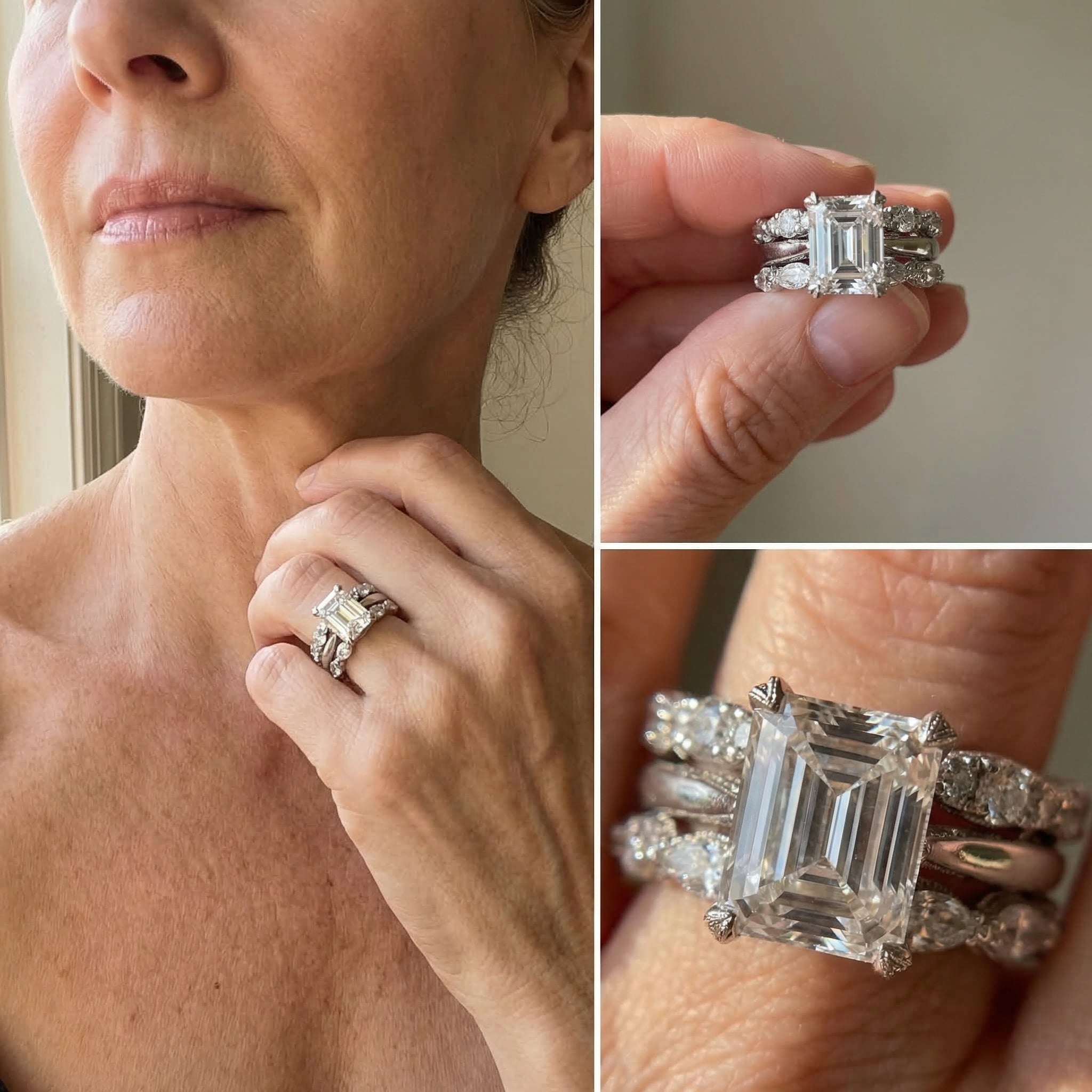 Vintage Silver Bright Layer Ring