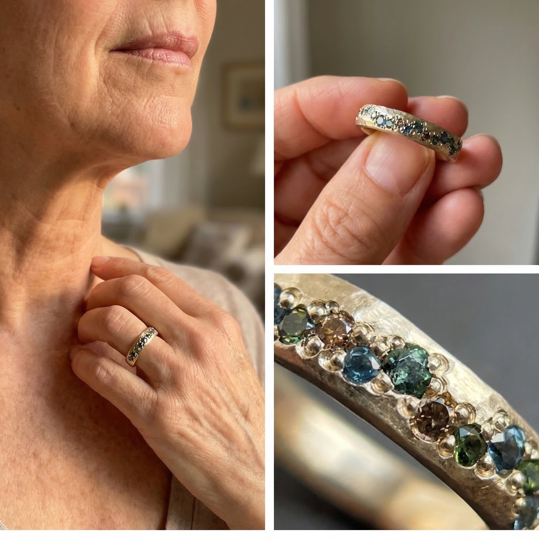 Vintage Gold Colorful Ring