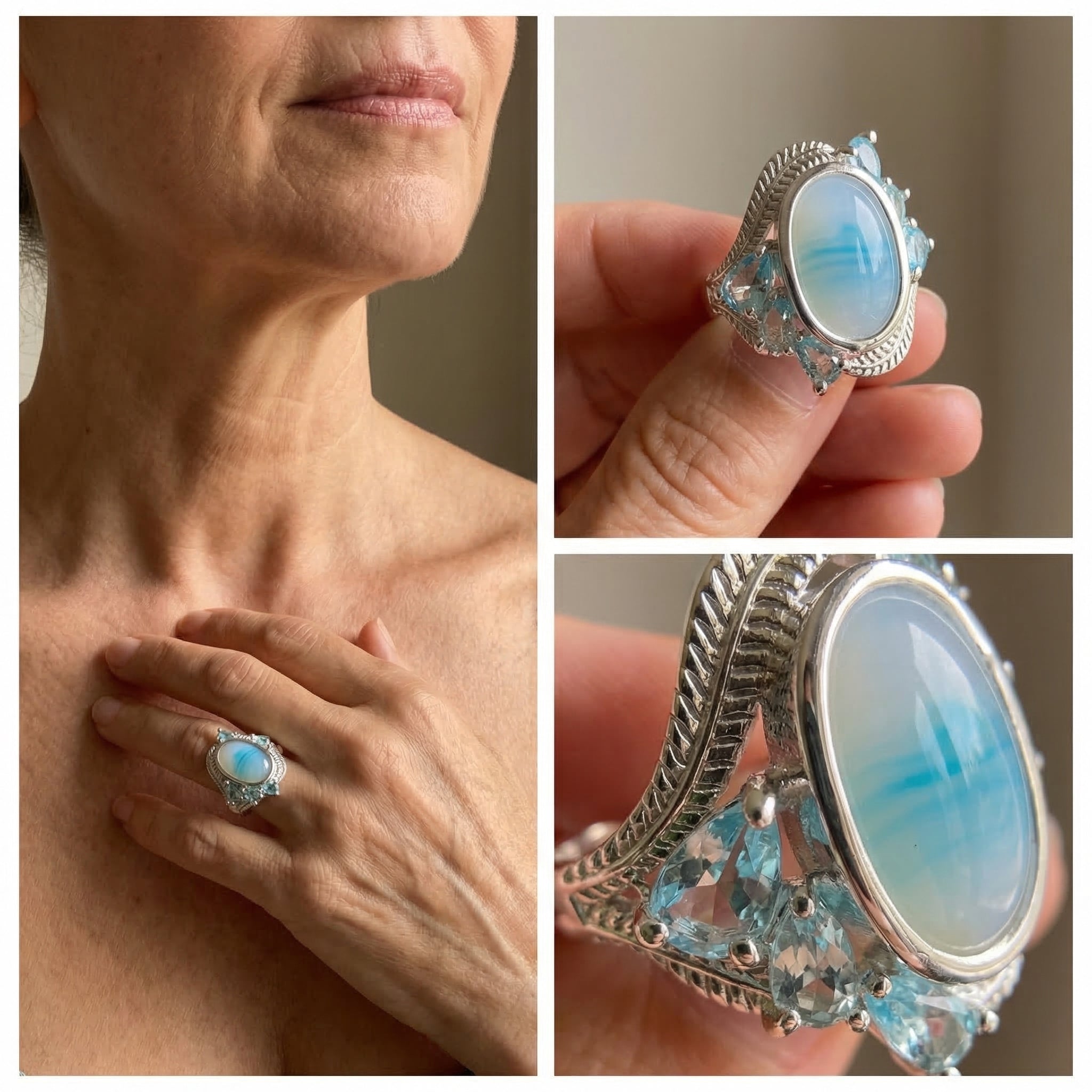 Vintage Turquoise Opal Ring